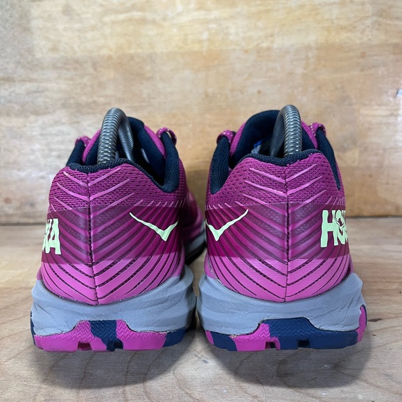Hoka One One Torrent 2 Womens Size 9.5 Trail Running Shoes Festival Fuchsia - Picture 4 of 10